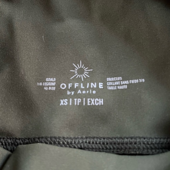 Aerie Offline Army Green Leggings - Picture 5 of 5